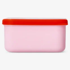 Scatola per snack rosa con cuore - 9 cm