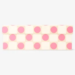 Scatola portaoggetti a pois rosa - 14x20 cm
