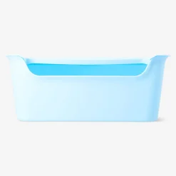 Scatola portaoggetti blu con coperchio - 26x40 cm