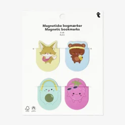 Segnalibri magnetici con frutta e animali - 4 pz
