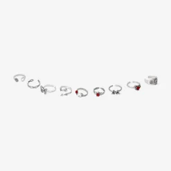 Set di anelli regolabili - Gotico romantico - 9 pz