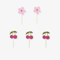 Set di decorazioni floreali per cupcake - 15 pz