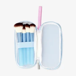 Set di pennelli trucco in pochette a rete - 4 pz