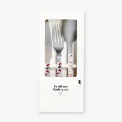 Set di posate con stampa ciliegie - 3 pz