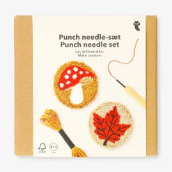 Sottobicchieri punch needle fai da te - 2 pz