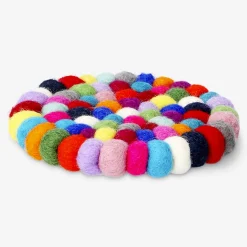 Sottopentola in lana multicolore