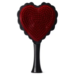 Spazzola per capelli a cuore rossa e nera