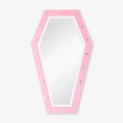 Specchio a forma di bara con luce - 40x24 cm