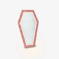 Specchio a forma di bara con luce - 40x24 cm