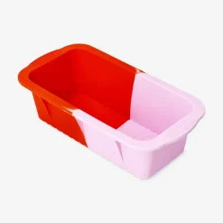 Stampo da forno in silicone rosa e rosso