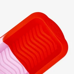 Stampo da forno in silicone rosa e rosso
