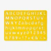 Stencil da disegno in legno con lettere e numeri