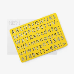 Stencil da disegno in legno con lettere e numeri