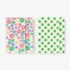 Strofinacci con pois e fiori - 2 pz