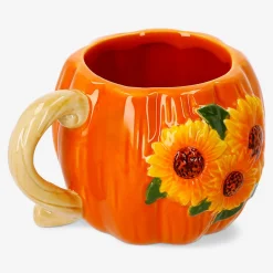 Tazza con girasoli in rilievo - 300 ml