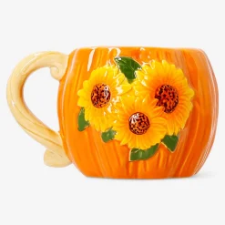 Tazza con girasoli in rilievo - 300 ml
