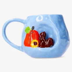 Tazza con motivo autunnale in rilievo - 450 ml