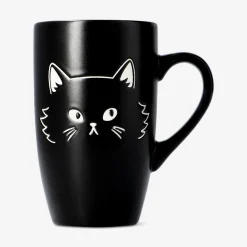 Tazza gatto nero con manico - 400 ml
