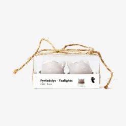 Tealight a forma di gatto - 4 pz