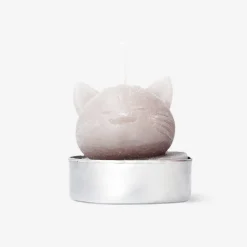 Tealight a forma di gatto - 4 pz