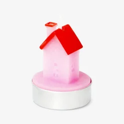 Tealight casette rosa & arancioni - 4 pz