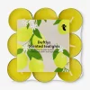 Tealight profumati con fragranza di agrumi e tè verde - 18 pz