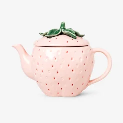 Teiera fragola rosa con coperchio
