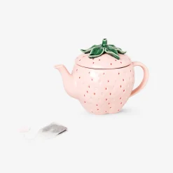 Teiera fragola rosa con coperchio
