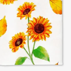 Tovaglia con stampa a girasoli - 220x140 cm
