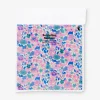 Tovaglioli con fiori blu e rosa - 16 pz