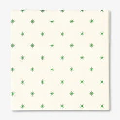 Tovaglioli con stelle verdi - 16 pz