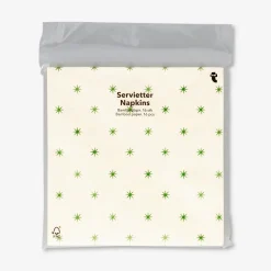 Tovaglioli con stelle verdi - 16 pz