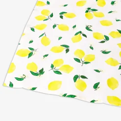 Tovaglioli in tessuto con stampa di limoni - 2 pz