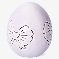 Uovo luminoso a LED con design a fiocco