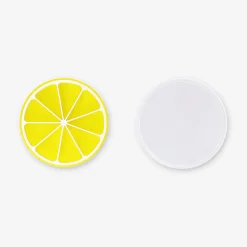 Vaschetta per cubetti di ghiaccio a forma di limone con coperchio