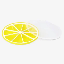 Vaschetta per cubetti di ghiaccio a forma di limone con coperchio