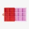 Vaschetta per cubetti di ghiaccio normale rosa e rossa