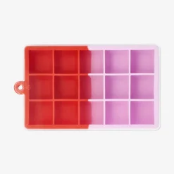 Vaschetta per cubetti di ghiaccio normale rosa e rossa