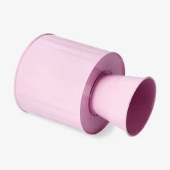 Vaso per piante in metallo rosa rialzato - 12 cm