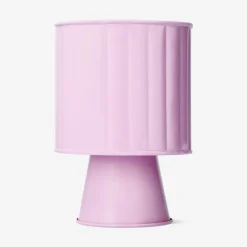 Vaso per piante in metallo rosa rialzato - 12 cm