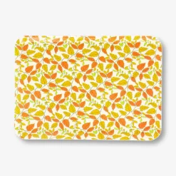 Vassoio decorativo con foglie autunnali - 22x31 cm