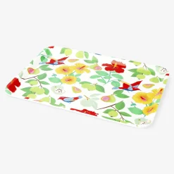 Vassoio decorativo con stampa tropicale
