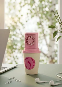 Ventilatore da scrivania a forma di tazza di caffè