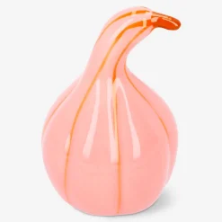 Zucca decorativa rosa - 8 cm
