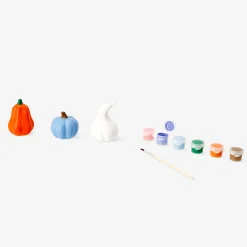 Zucche decorative in ceramica fai da te - 3 pz