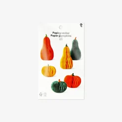 Zucche di carta a nido d'ape - 6 pz